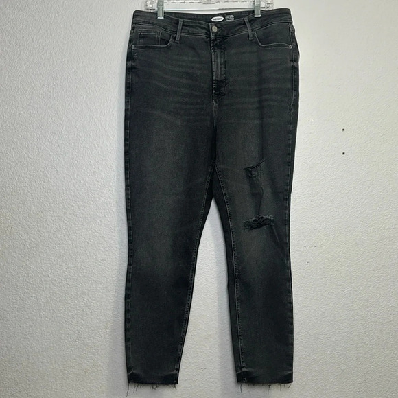 Old Navy Rockstar Super Skinny 360 Stretch Extra High Rise Womens Size 18 NWT - Picture 2 of 10